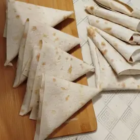 Лаваш с ветчиной и сыром