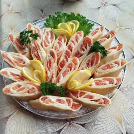 Блинчики с форелью