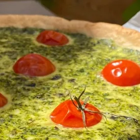 Киш лорен 4 сыра с филе улитки