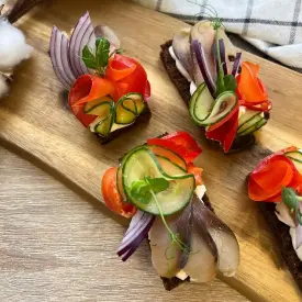 Гренки со скумбрией, 10 шт.