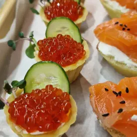 Тарталетки с икрой, 10 шт.