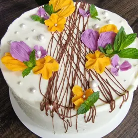 Торт шоколадный с вишней, 2-2.5 кг.