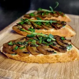 Брускетта с грибами, 10 шт.
