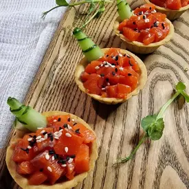 Тарталетки с форелью, 10 шт.