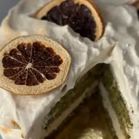 Торт «Шпинат-лимон» (веган)