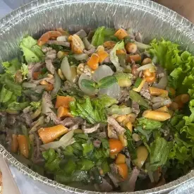 Салат «Брутальный» с говядиной