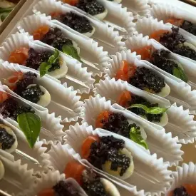 Канапе с форелью