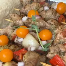 Свиной шашлычок с луком
