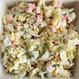 Крабовый салат легкий