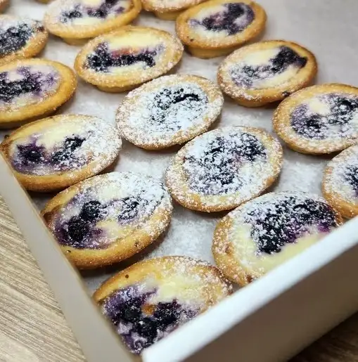 Запечённые тарталетки со сладким кремом