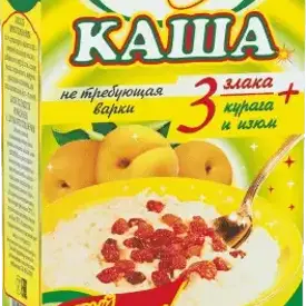 Каша «3 злака + курага и изюм»