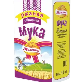 Мука ржаная «Меленка» обдирная, 1.8 кг