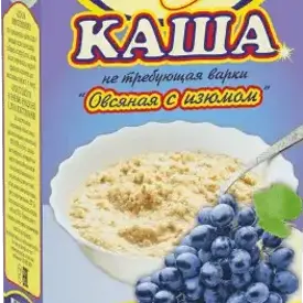 Каша «Овсяная с изюмом»