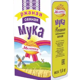 Мука ржаная сеяная «Меленка», 1.8 кг