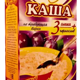 Каша «3 злака + чернослив»