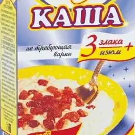 Каша «3 злака + изюм»