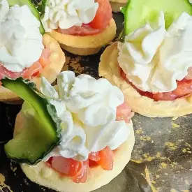 Тарталетки с форелью