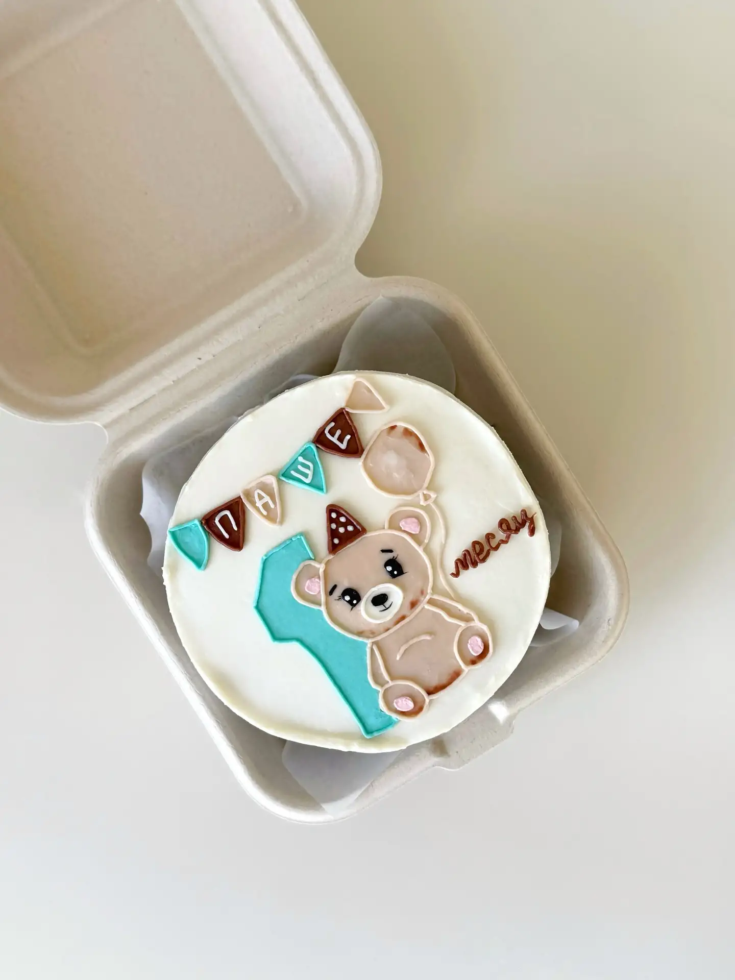 Бенто-торт (сложный декор) фото 2