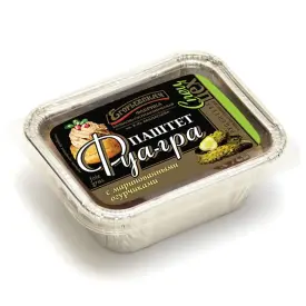 Паштет «Фуа-гра» с маринованными огурчиками запеченый
