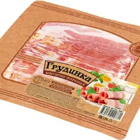 Грудинка копчено-вареная