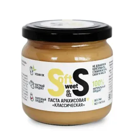 Паста арахисовая Soft&Sweet "Классическая" 350гр.