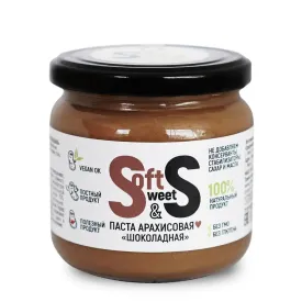Паста арахисовая Soft&Sweet "Шоколадная" 350гр.