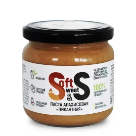 Паста арахисовая Soft&Sweet "Пикантная" 350гр.
