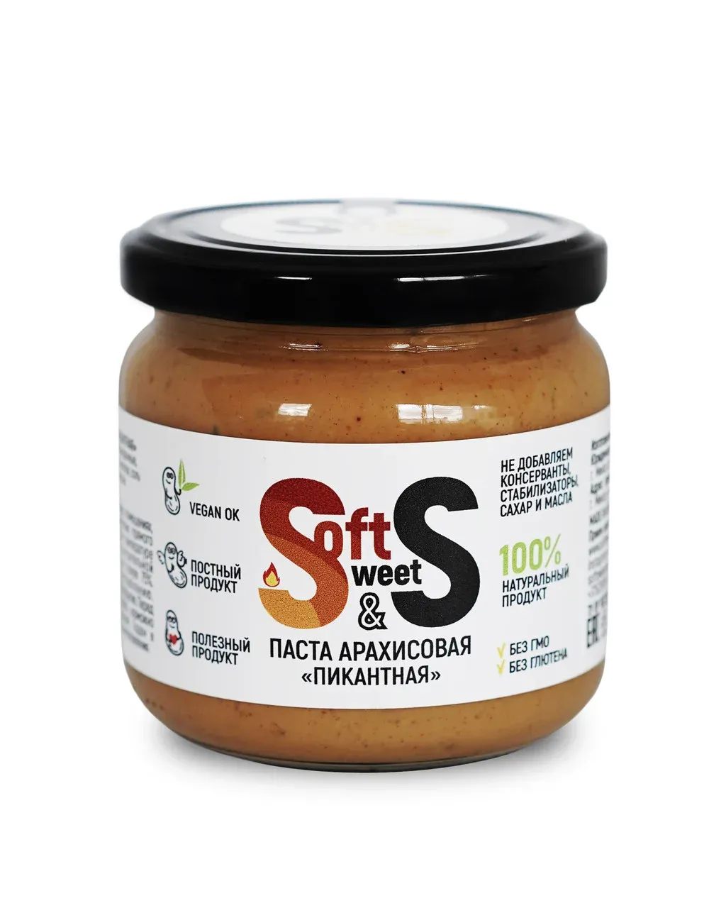 Паста арахисовая Soft&Sweet "Пикантная" 350гр. фото 1