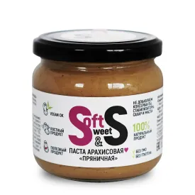 Паста арахисовая Soft&Sweet "Пряничная" 350гр.
