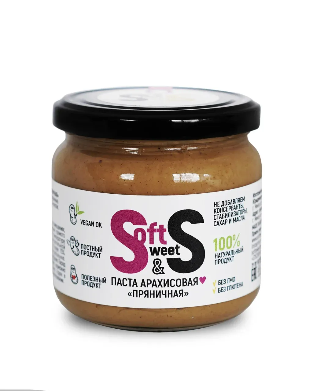 Паста арахисовая Soft&Sweet "Пряничная" 350гр. фото 1