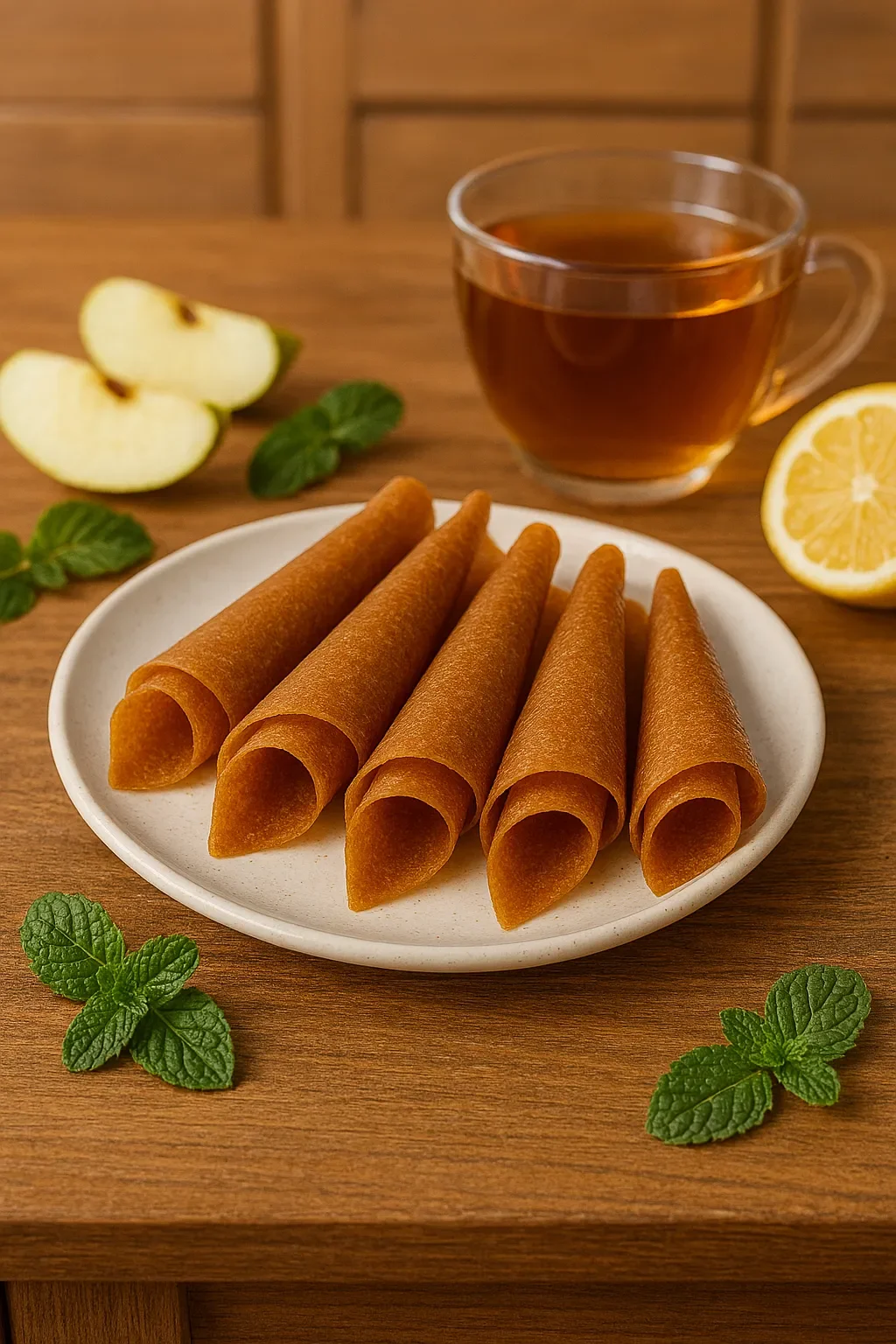 Пастила фруктовая лимон-яблоко-мед, 200 гр.