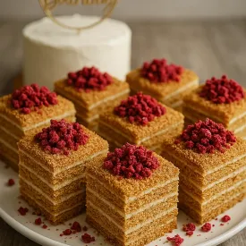 Набор пирожных медовик на день рождения