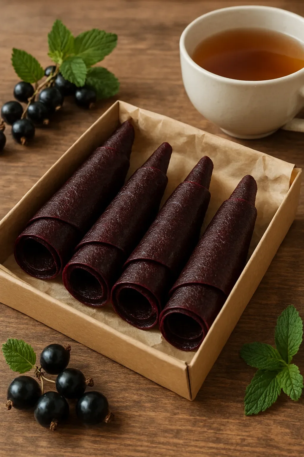 Пастила фруктовая черная смородина, 100 гр.