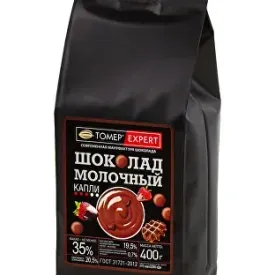 Молочный шоколад 35% Tomer Expert, 400 гр.