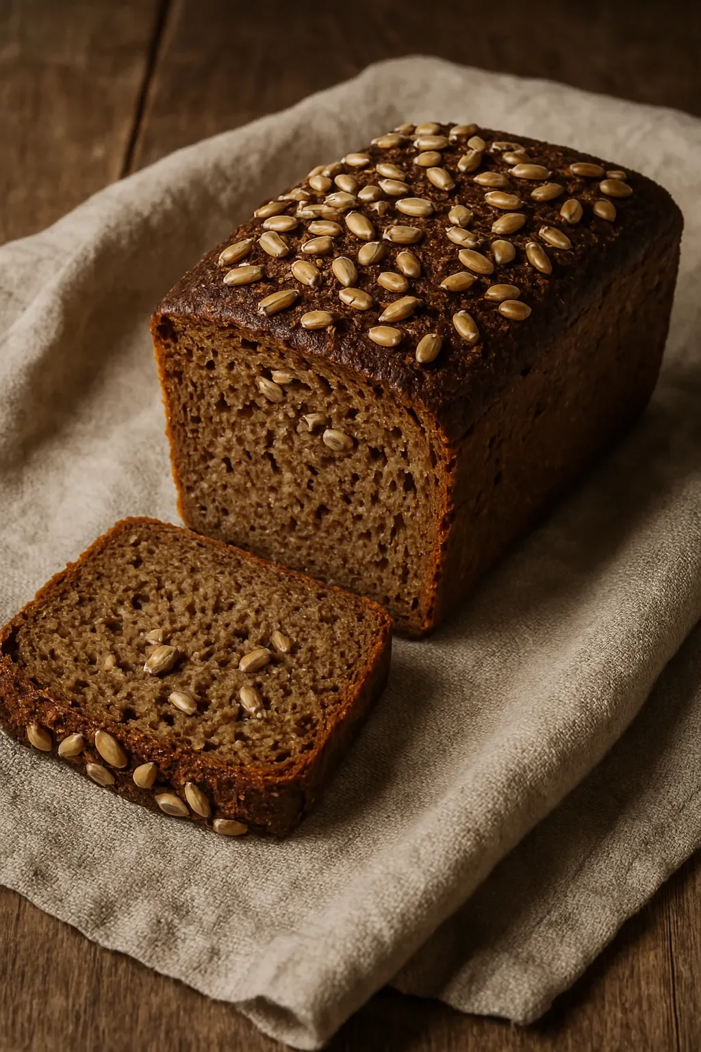 Хлеб ржаной кирпичик с семечками подсолнуха, 450 гр.