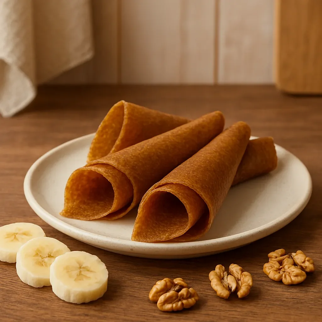 Пастила фруктовая банан - грецкий орех, 100 гр. фото 1