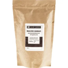 Масло какао натуральное дезодорированное Tomer Expert, 400 гр.