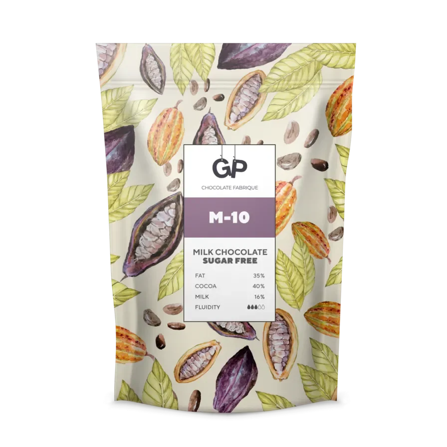 Шоколад молочный без сахара GP M-10, 500 гр. фото 1