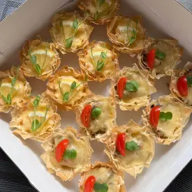 Тарталетки из теста фило