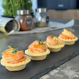 Тарталетки с креветкой