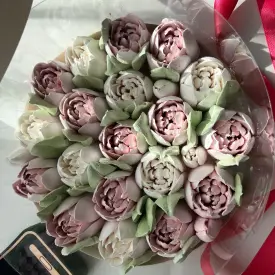 Тюльпаны из зефира, 24 см