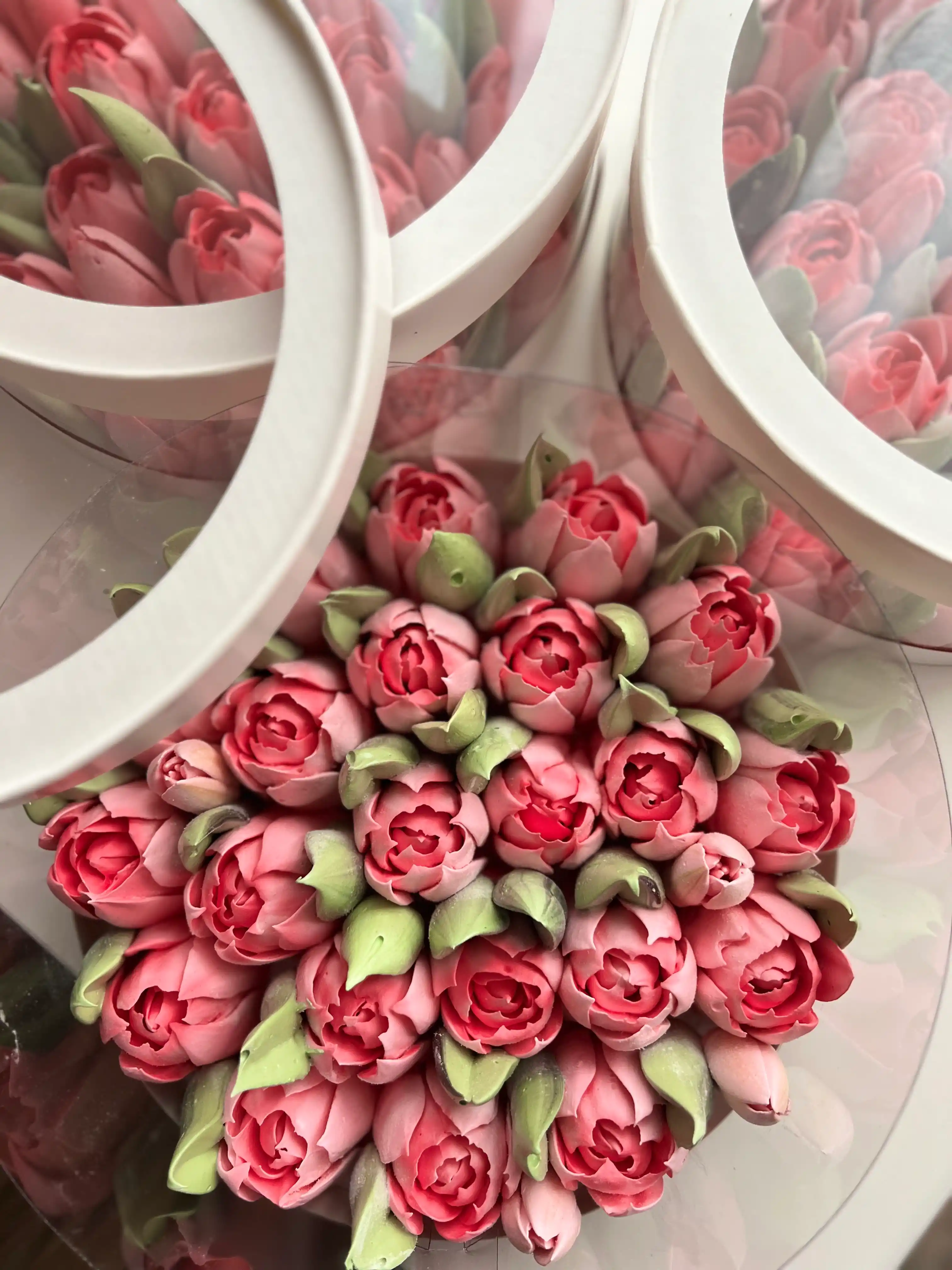 Тюльпаны из зефира, 24 см фото 5