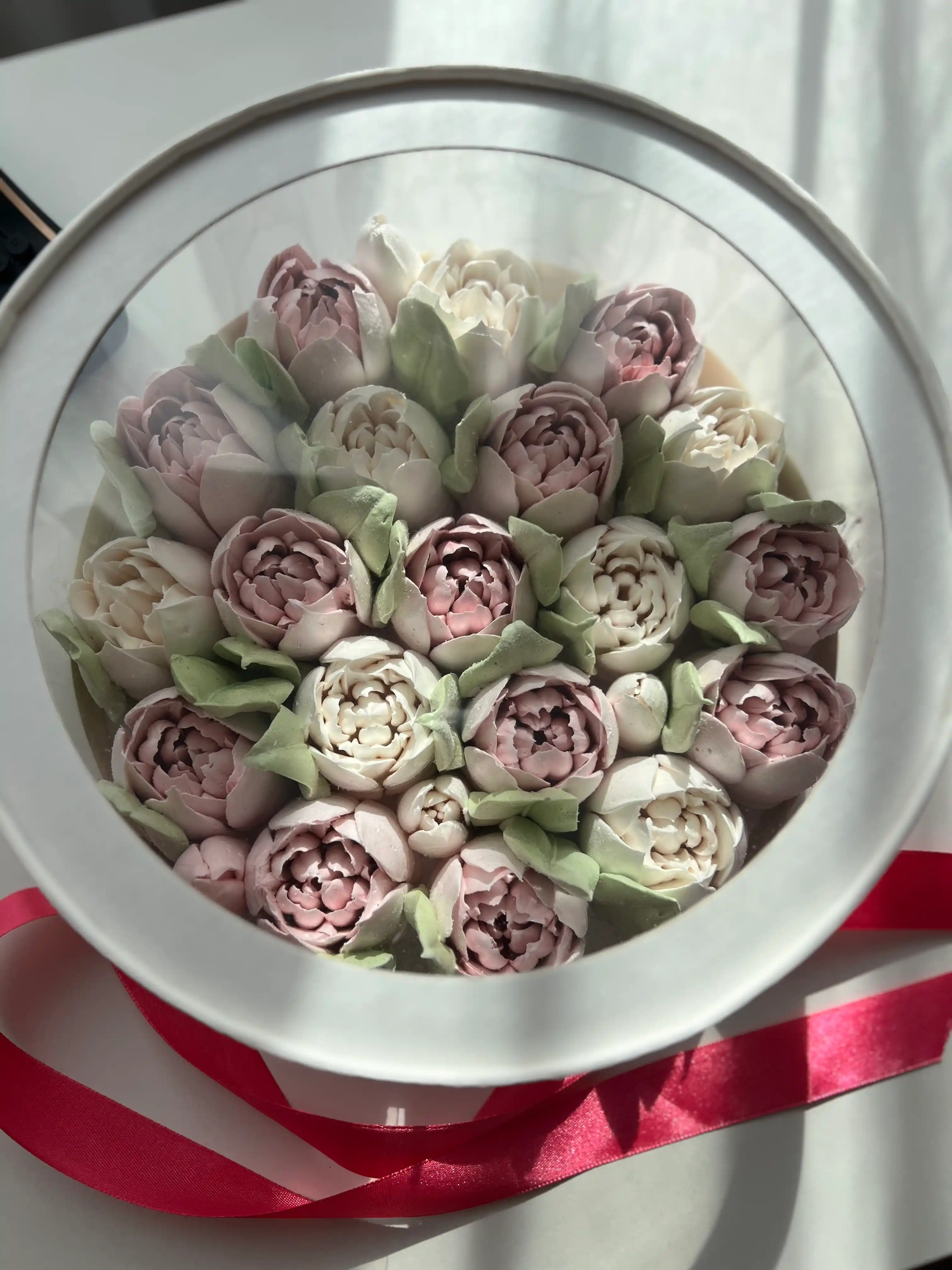 Тюльпаны из зефира, 24 см фото 2