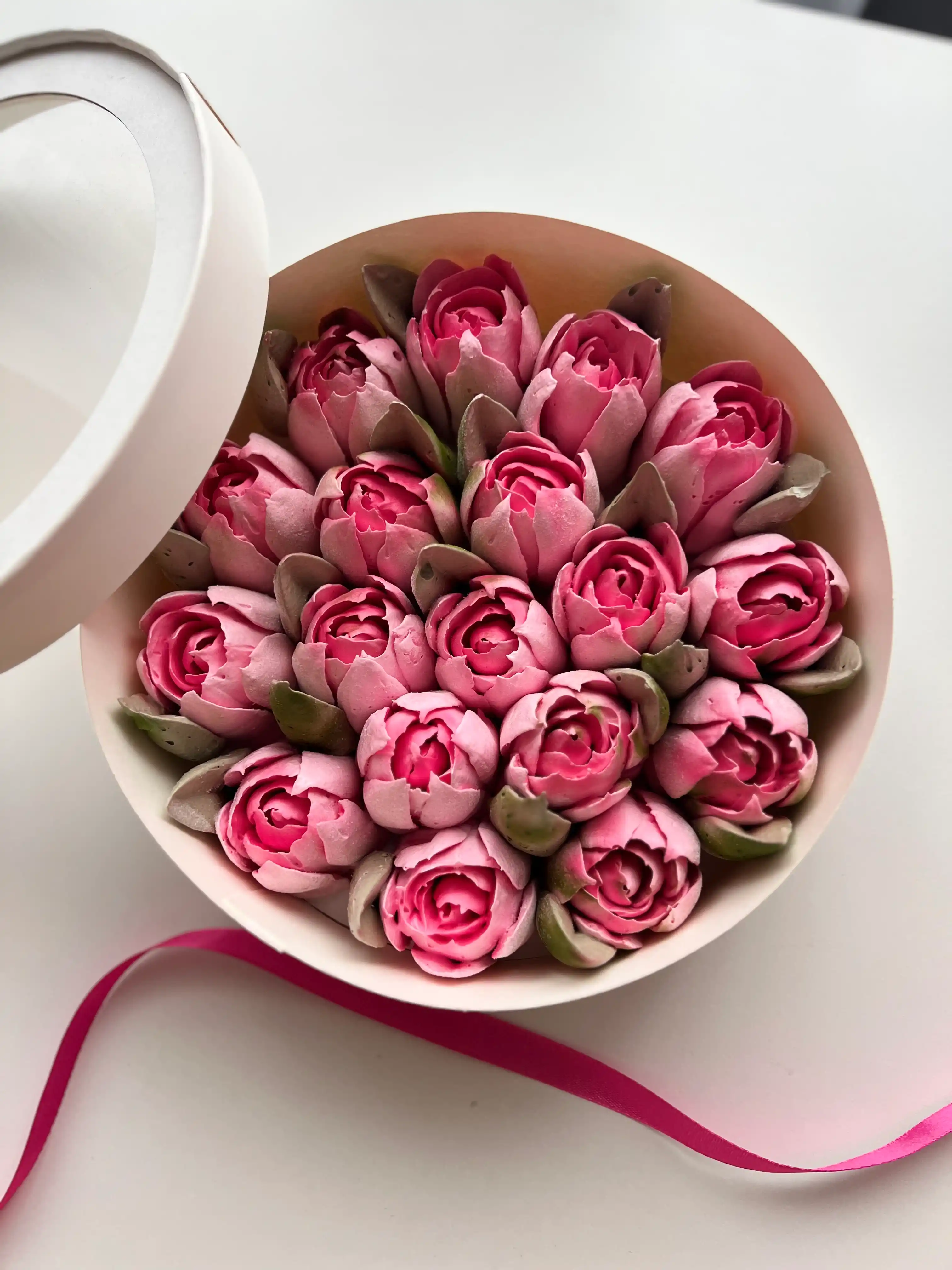 Тюльпаны из зефира 20 см фото 3