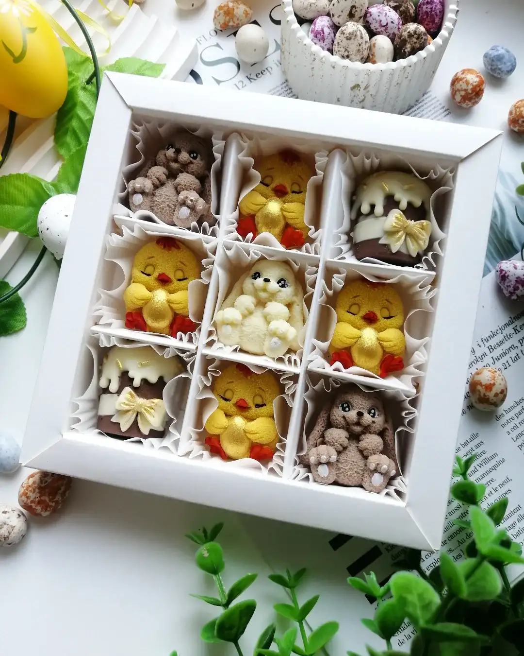 Пасхальный набор фигурок из шоколада фото 2