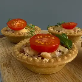 Тарталетка «Киш с беконом»