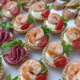 Тарталетки с салями, 10 шт.