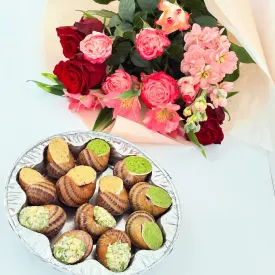 Ассорти улиток "По-бургундски", "Пармезано", "Орех", 12 шт.