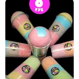 Сладкая вата в стакане