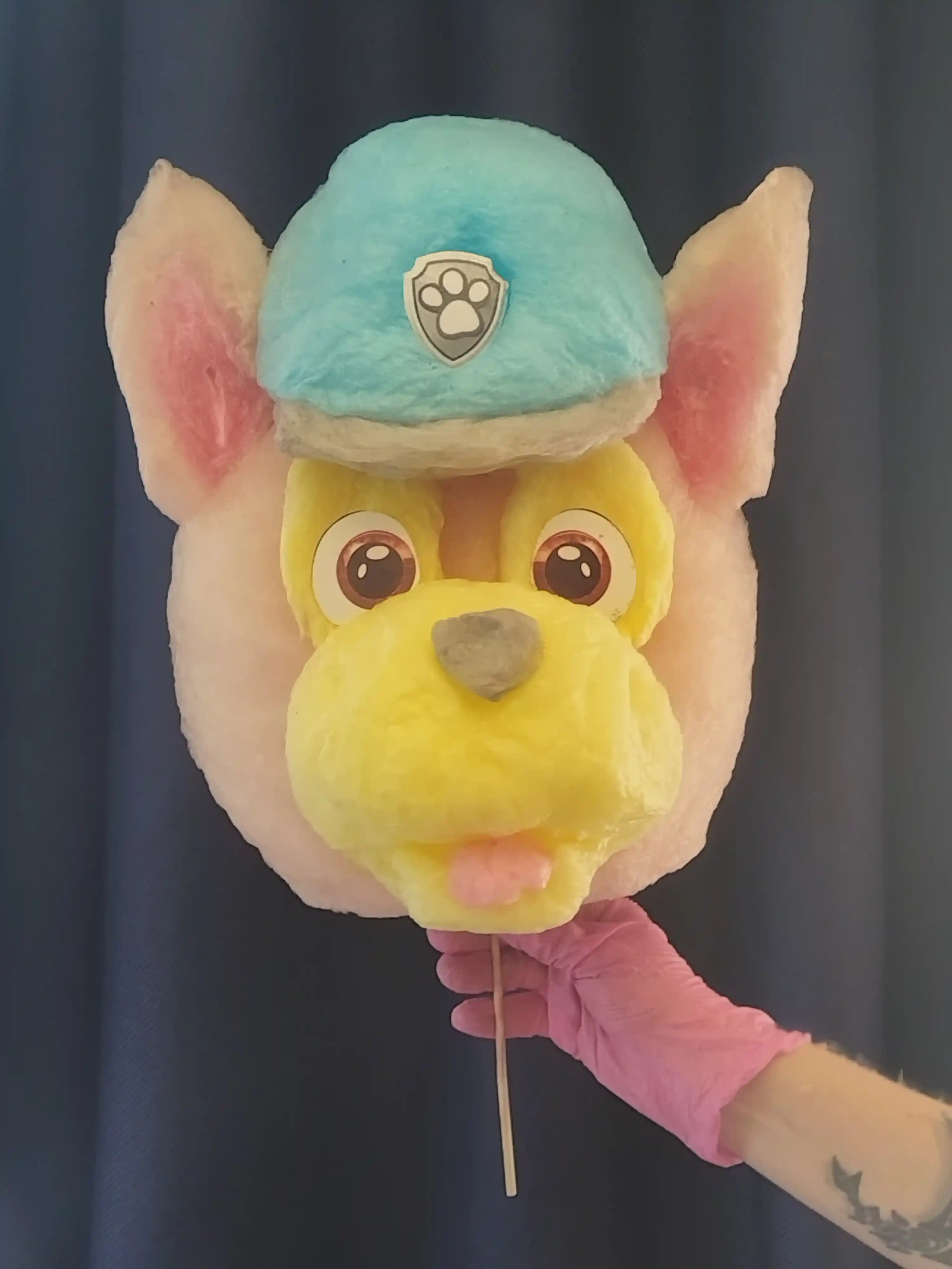 Мордочка из сахарной ваты фото 4